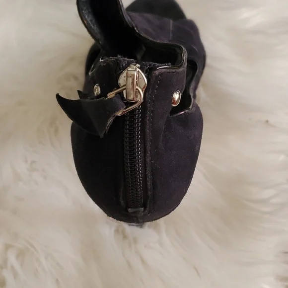 Camilla skovgaard blue platform heel Stiletto  open toe shoe size 36.5 - Picture 3 of 16